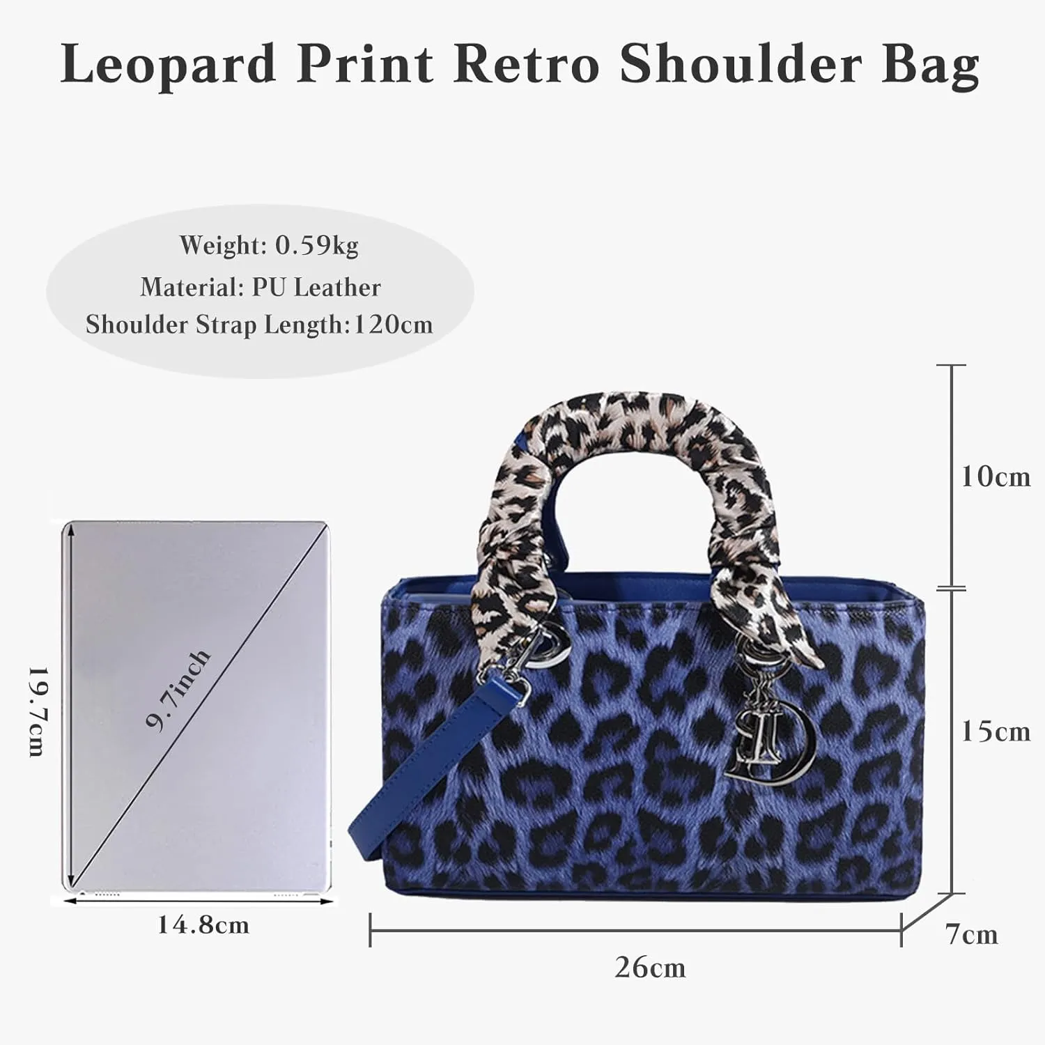 Leopard Print Handbag - Women's PU Leather Crossbody Bag, Waterproof, Fashion Messenger & Satchel Bag