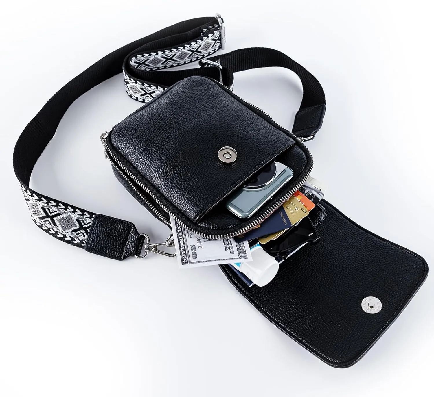 letech  Leather Small Cell Phone Crossbody Bag Purses for Women Cross Body, Travel Bags Gifts