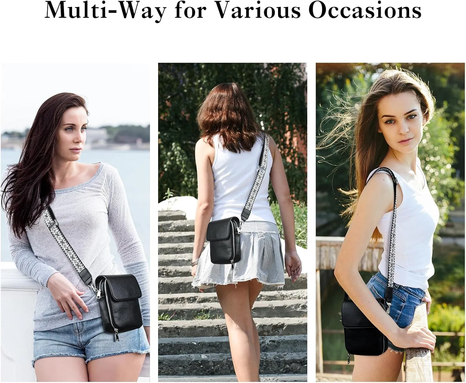 letech  Leather Small Cell Phone Crossbody Bag Purses for Women Cross Body, Travel Bags Gifts