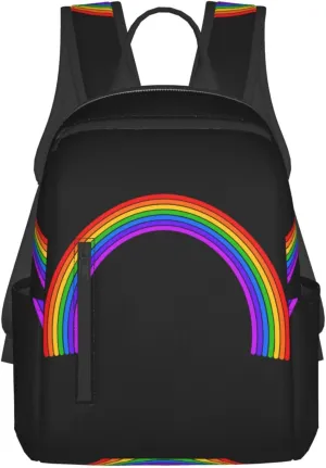 LGBT Gay Pride Rainbow Travel Laptop Backpack Casual Backpacks Double Shoulder Daypack Notebook Rucksack Work Bags Sports Bag for Gym Hiking Camping Beach