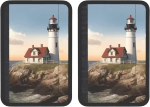 Lighthouse Backdrop Car Seat Belt Pad 2 Pack Universal Fit Seatbelt Cover Soft and Comfortable Backpack Shoulder Pad Adjustable Neck Cushion Protector Harness Pad for Car Bag