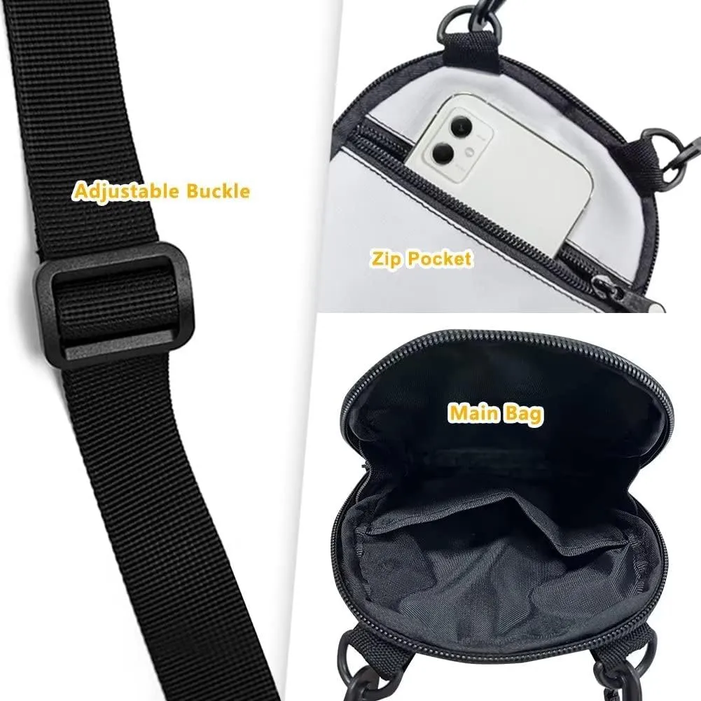 Lotusorchid Sling Cell Phone Purse, Crossbody Mini Wallet Purse Shoulder Handbag with Adjustable Straps