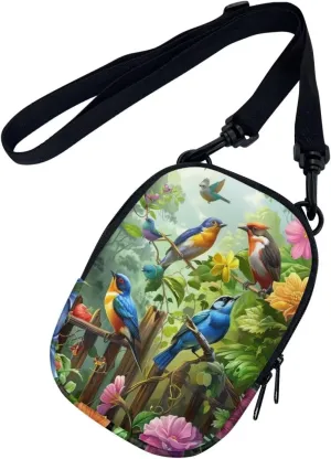 Lotusorchid Sling Cell Phone Purse, Crossbody Mini Wallet Purse Shoulder Handbag with Adjustable Straps
