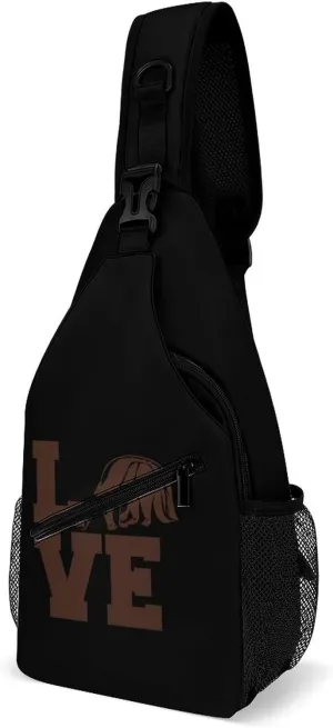 Love Giant Anteater Crossbody Bag Multipurpose Over Shoulder Sling Backpack Travel Chest Side Pouch Daypack