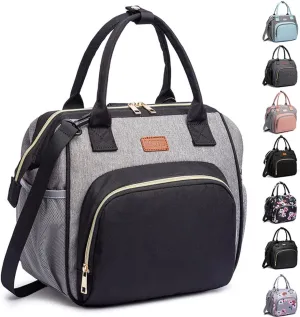 Lunch bags Insulated Lunch Box for Women Men,3 Carrying Way Large Tote Bag,Leakproof Reusable Cooler Backpack with Adjustable Shoulder Strap for Office Picnic Beach