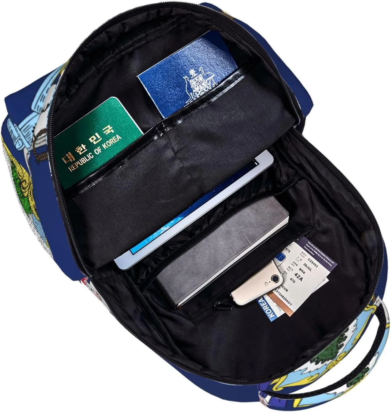 Maine State Flag Backpacks For Women Men,Travel Laptop Back Pack 16.5 Inch,Work Bag Personal Item Book Bags