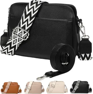 Makukke Crossbody Bags for Women, Vegan Leather Small Shoulder Handbag, Purses for Women with 2 Adjustable Shoulder Strap
