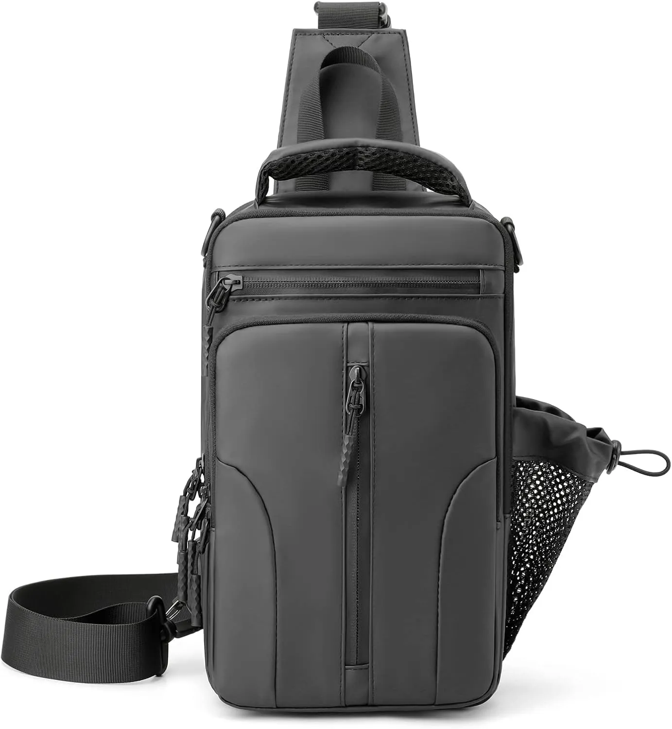 MAYMOONER Anti Theft Crossbody Backpack Shoulder Sling Bag Men Women One Strap Motorcycle Messenger Bag Daypack for Cycling