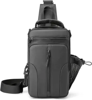 MAYMOONER Anti Theft Crossbody Backpack Shoulder Sling Bag Men Women One Strap Motorcycle Messenger Bag Daypack for Cycling