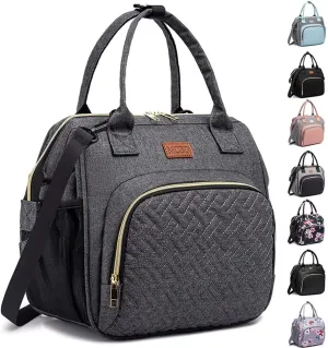 MCBD Lunch bags Insulated Lunch Box for Women,3 Carrying Way Large Tote Bag,Leakproof Reusable Cooler Backpack with Adjustable Shoulder Strap for Office Picnic Beach