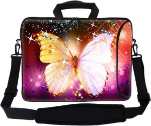 Meffort Inc 15.6 Inch Neoprene Laptop Bag - Water Resistant, Reinforced Zipper, Extra Pocket, Fits 15" to 15.6" Laptops