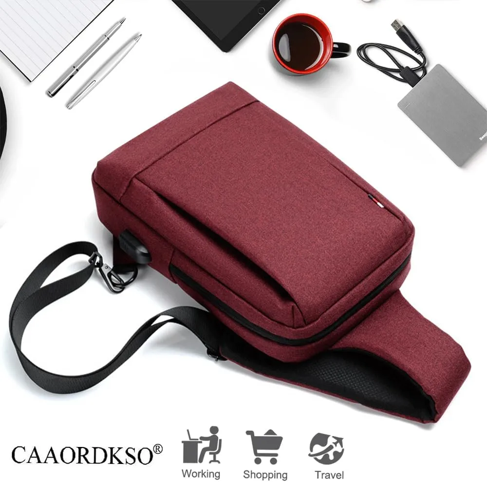 Messenger Bag Sling Bag Crossbody Shoulder Bag for Men Women Teen Travel Daily Work Satchel Bag Small Crossbody Bag