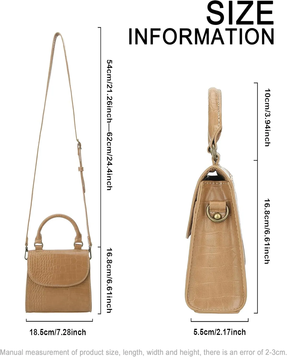 Mini Top Handle Bag for Women Faux Leather Small Crossbody Purse Girls Tote Handbags