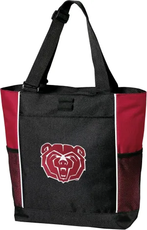Missouri State University Tote Bags Red Missouri State Bears Totes Beach Travel