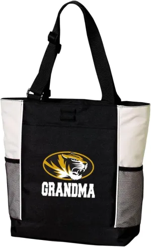 MIZZOU Grandma Tote Bags University of Missouri Grandmother Totes Beach Pool Or Travel