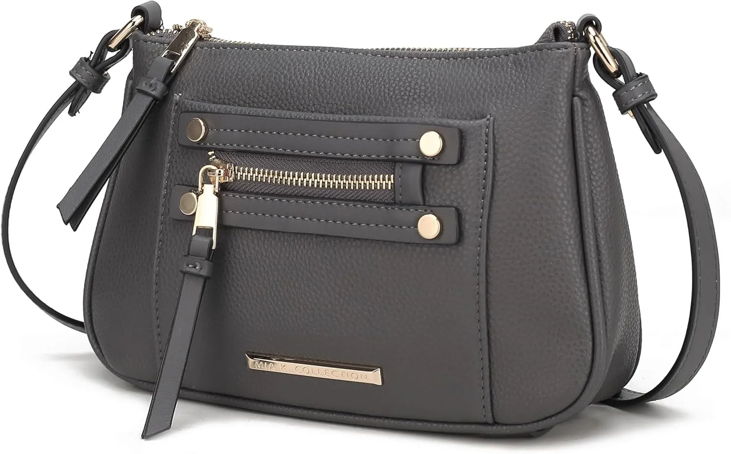 MKF Collection Crossbody Bag for Women, Designer Crossover Vegan Leather Messenger Handbag By Mia K