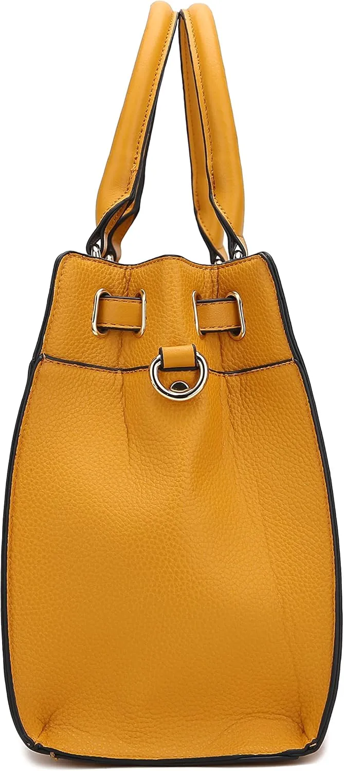 MKF Collection Tote Bag for Women, Vegan Leather Top-Handle Crossbody Satchel & Wristlet Wallet Purse Handbag