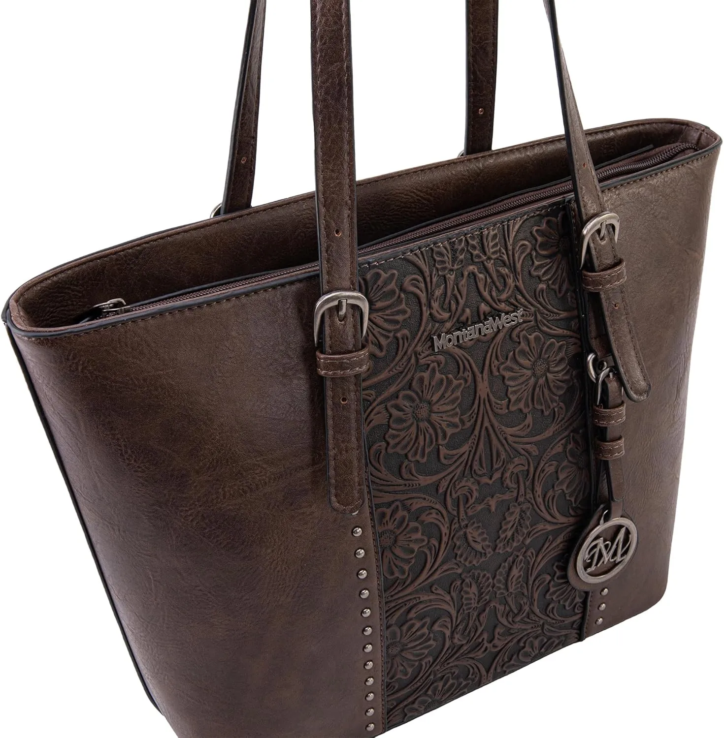 Montana West Tote Bag for Women Large Purse and Handbags Set Embossed Collection Purse 2Pcs Set