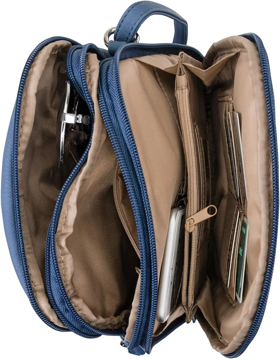 MultiSac North South Mini Zip Around Crossbody Bag