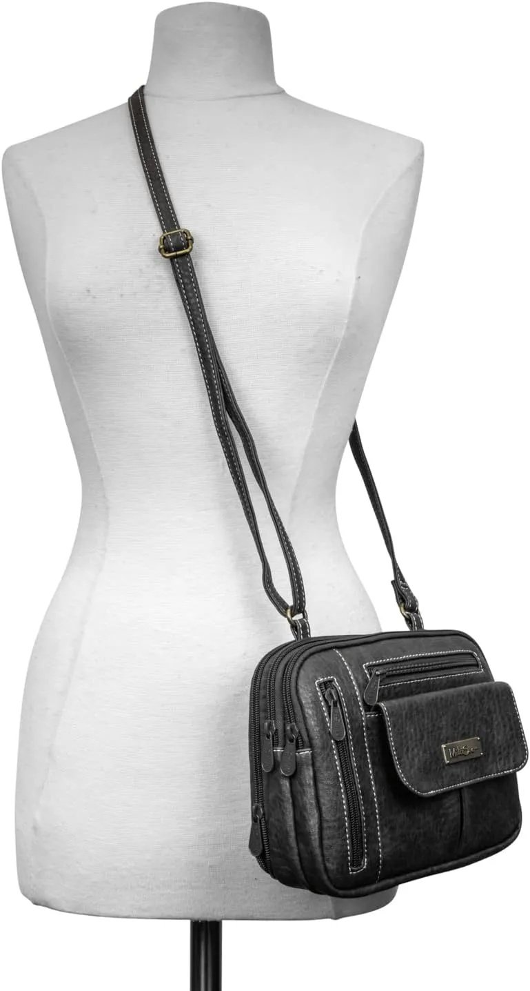 MultiSac Zippy Triple Compartment Crossbody Bag