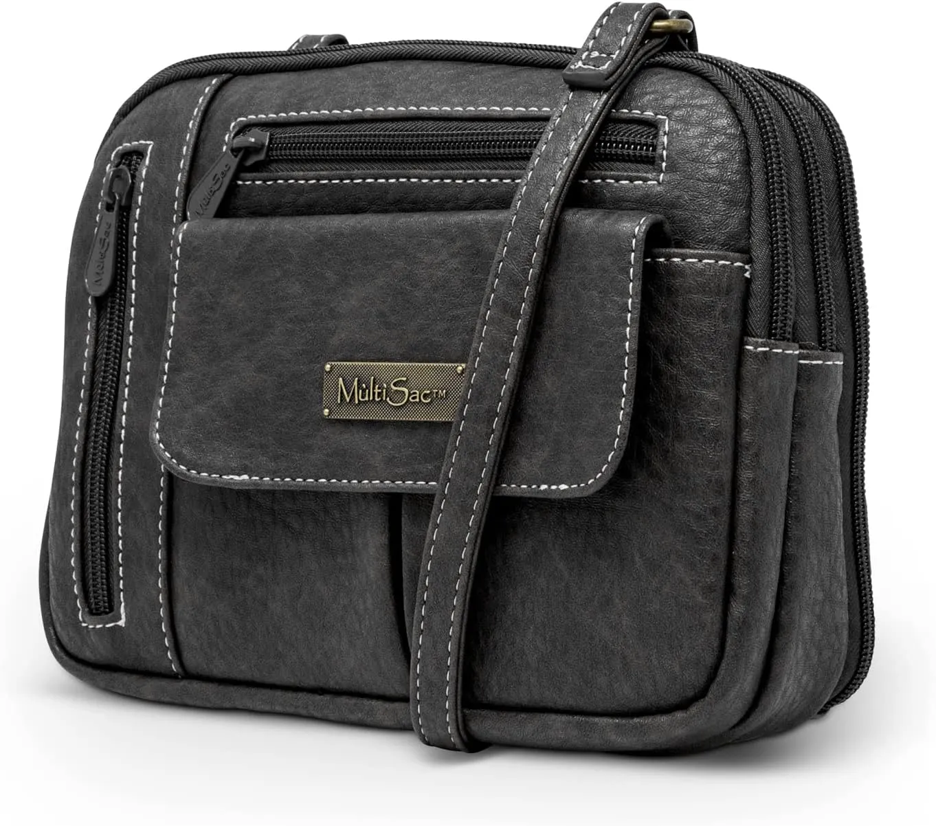 MultiSac Zippy Triple Compartment Crossbody Bag
