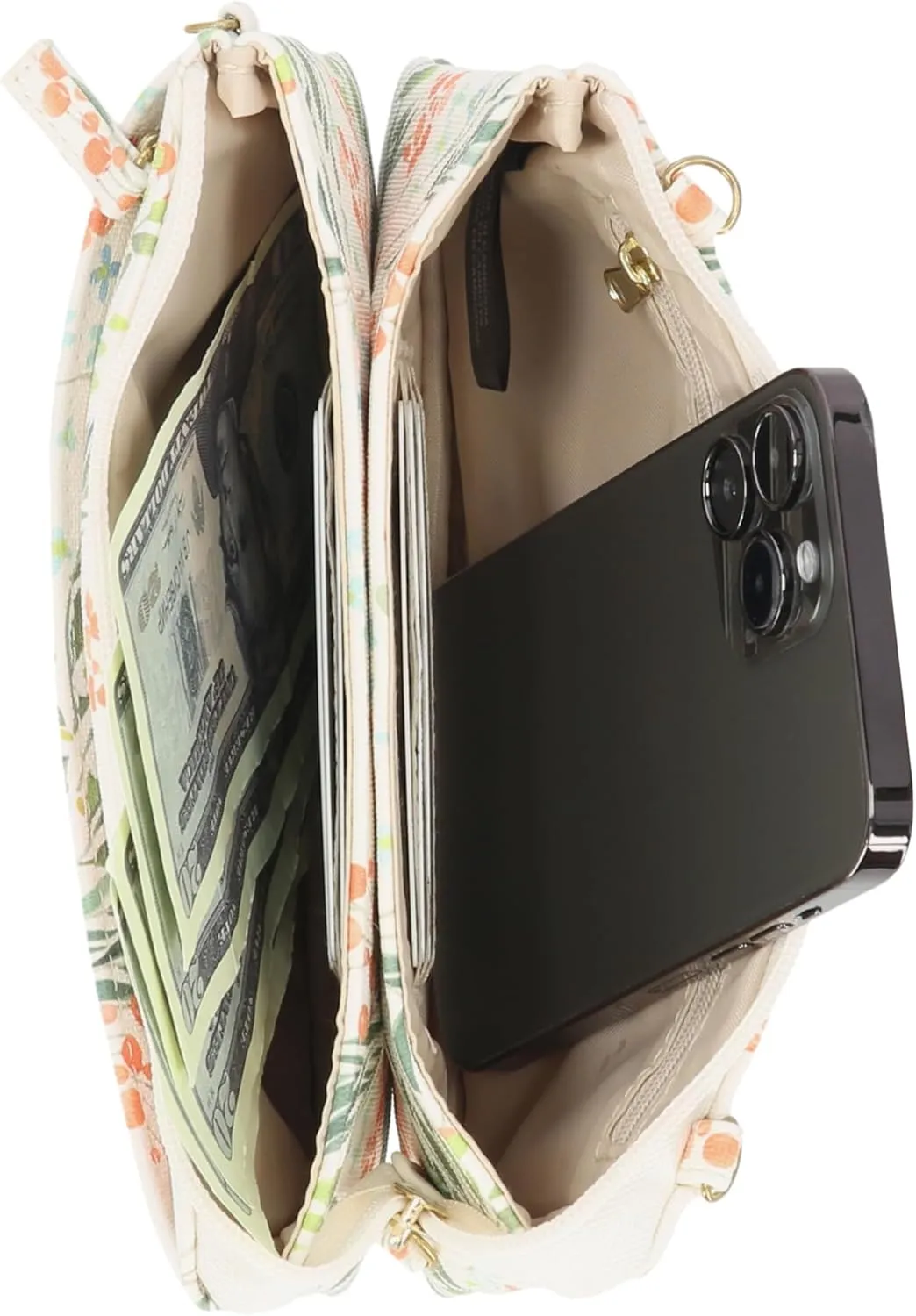Mundi Brady RFID Wallet Purse Cell Phone Crossbody Bag For Women
