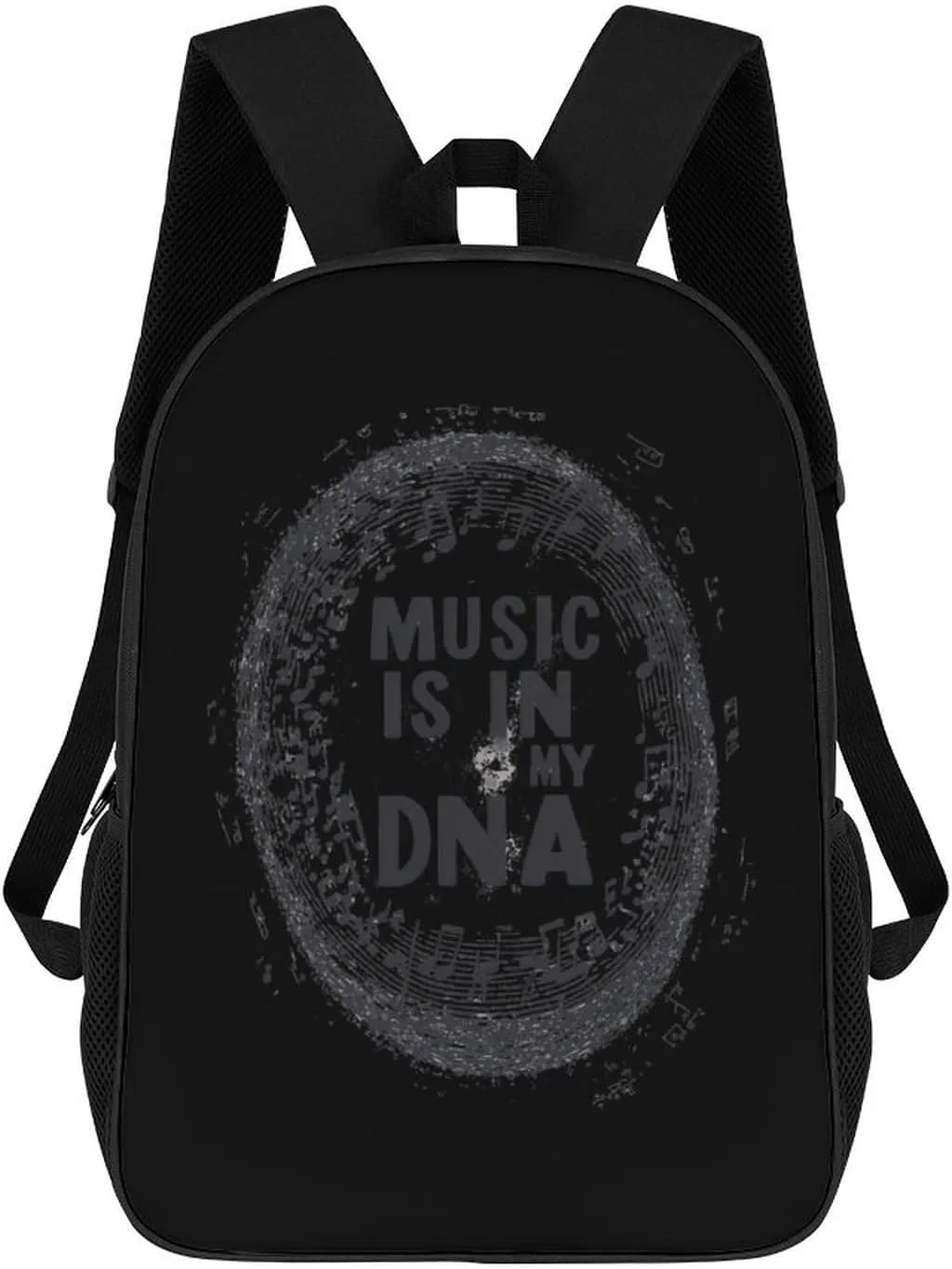 Music Is My Dna Travel Backpack 17 Inch Laptop Bag Carry On Backpack Casual Daypack for Weekender Business Hiking