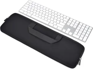 Neoprene Case Sleeve Bag for Apple Mac Studio/2024 2023 iMac 24" Magic Keyboard With M4 M3 M1 Touch ID and Numeric Keypad A2520, MQ052LL/A A1843 Protective Pouch - Black
