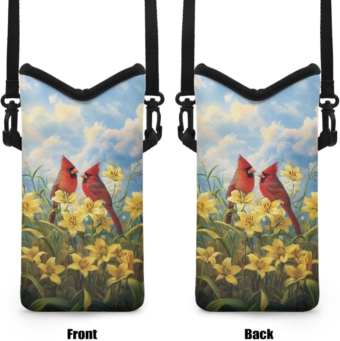 Neoprene Small Crossbody Bag with Adjustable Strap Water-Resistant Portable Cellphone Pouch for Travel, Outings