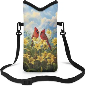 Neoprene Small Crossbody Bag with Adjustable Strap Water-Resistant Portable Cellphone Pouch for Travel, Outings