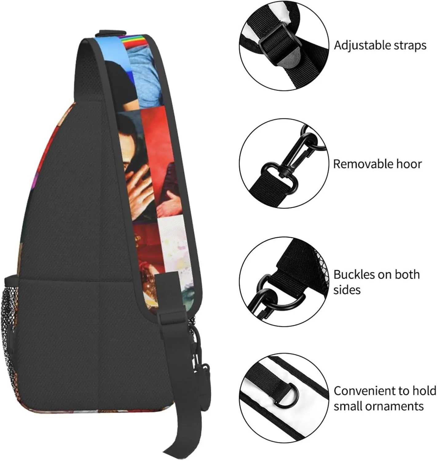 Nic-olas Cage Crossbody Bag Sling Shoulder Backpack, for Outdoor Travel,Sports,Camping,Hiking,Shoulder Bags