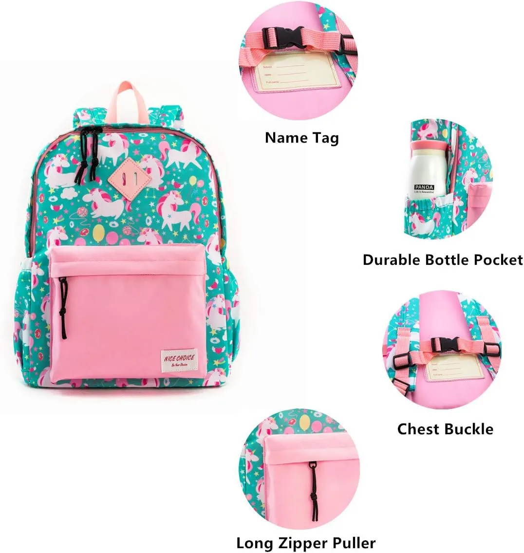 NICE CHOICE Preschool Backpack Kindergarten Little Kid Toddler School Backpacks for Boys and Girls with Chest Strap