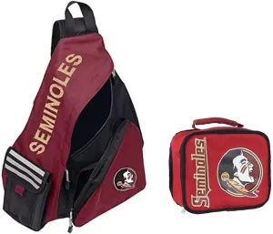 NORTHWEST Overnight Travel Combo includes Licensed NCAA Shoulder Backpack and Insulated Lunch/Toiletry Bag (Florida State Seminoles)