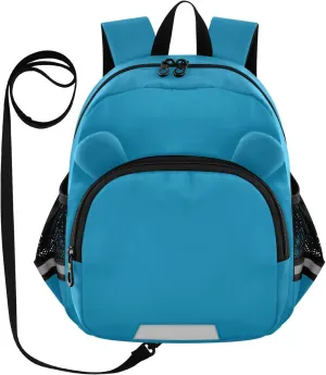 ODAWA Kid Backpacks Cerulean Leash Backpacks with Reflective Strips, Preschool Backpack for Girls