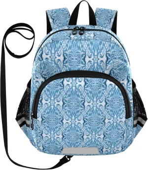 ODAWA Toddler Leash Backpacks, Blue Strips Kid Backpack Boy Girls 3-6 Years