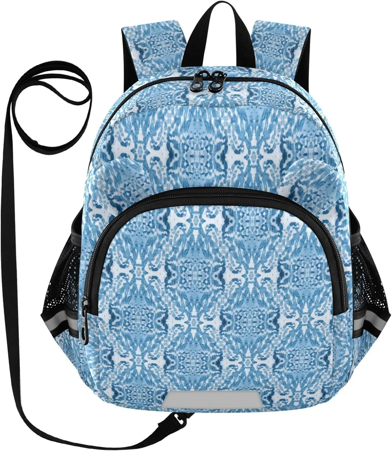 ODAWA Toddler Leash Backpacks, Blue Strips Kid Backpack Boy Girls 3-6 Years
