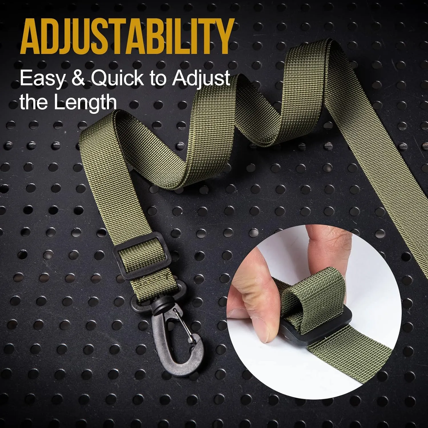 OneTigris Shoulder Straps Replacement Adjustable Strap for Briefcase Messenger Bag (2PC, Green)