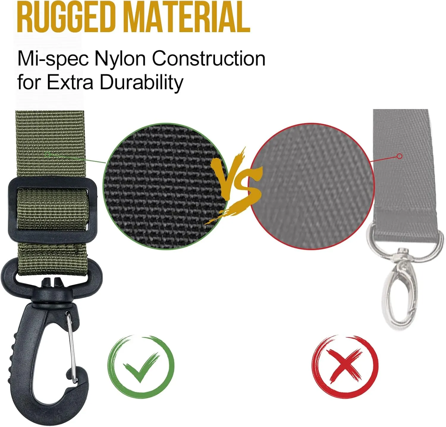 OneTigris Shoulder Straps Replacement Adjustable Strap for Briefcase Messenger Bag (2PC, Green)