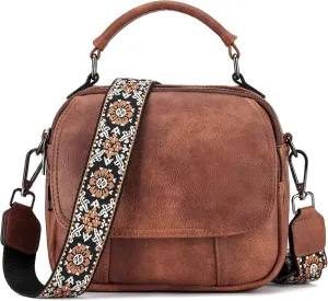 OPAGE Small Crossbody Bags for Women Trendy, Soft PU Leather Womens Crossbody Purse Shoulder Handbags