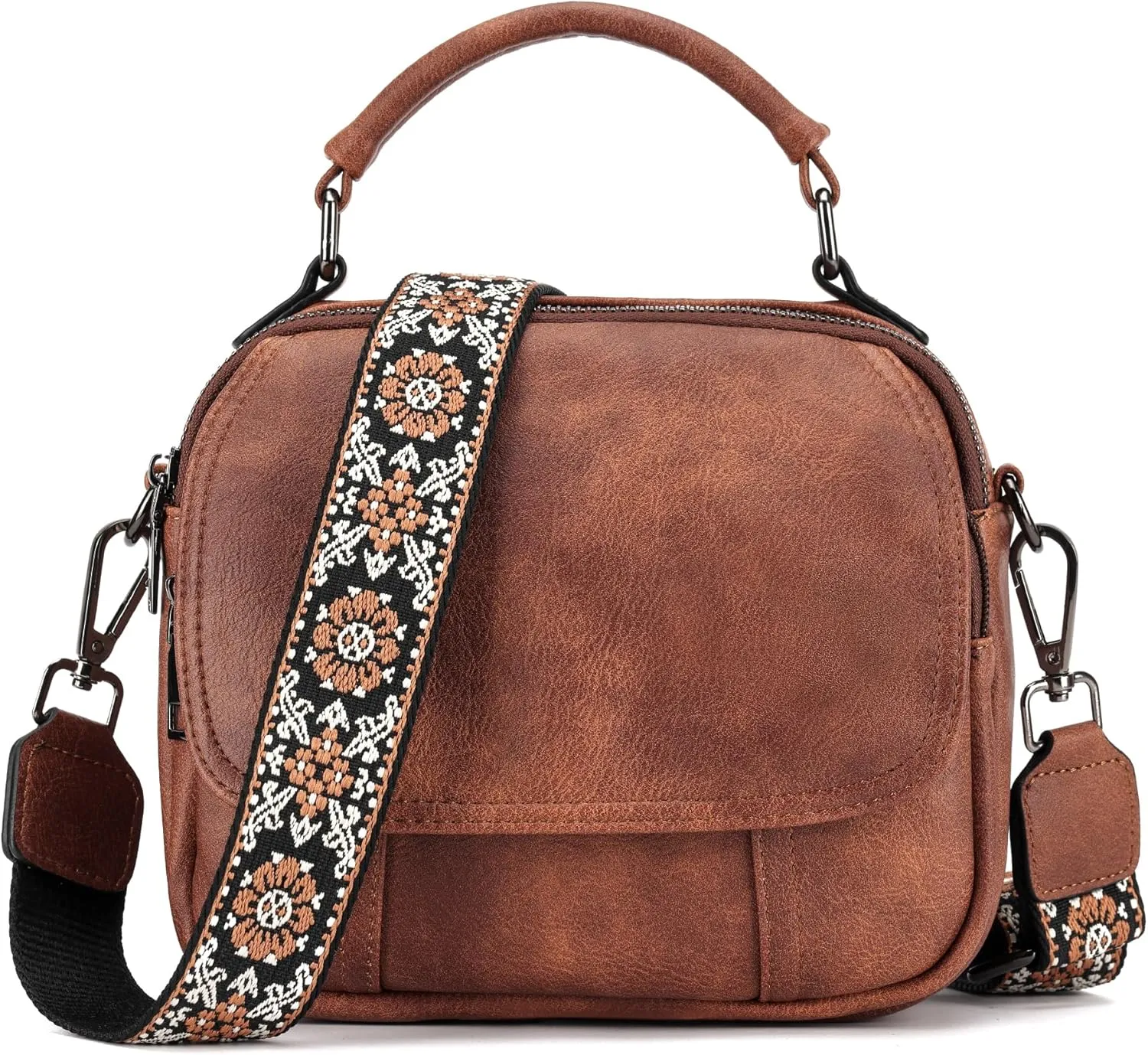 OPAGE Small Crossbody Bags for Women Trendy, Soft PU Leather Womens Crossbody Purse Shoulder Handbags