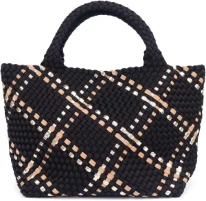 ORAD Women Tote Bag Large Neoprene Tote Bag Fashion Woven Bag Neoprene Tote Handbag Roomy Shoulder Bags for Beach, Gym, Trave