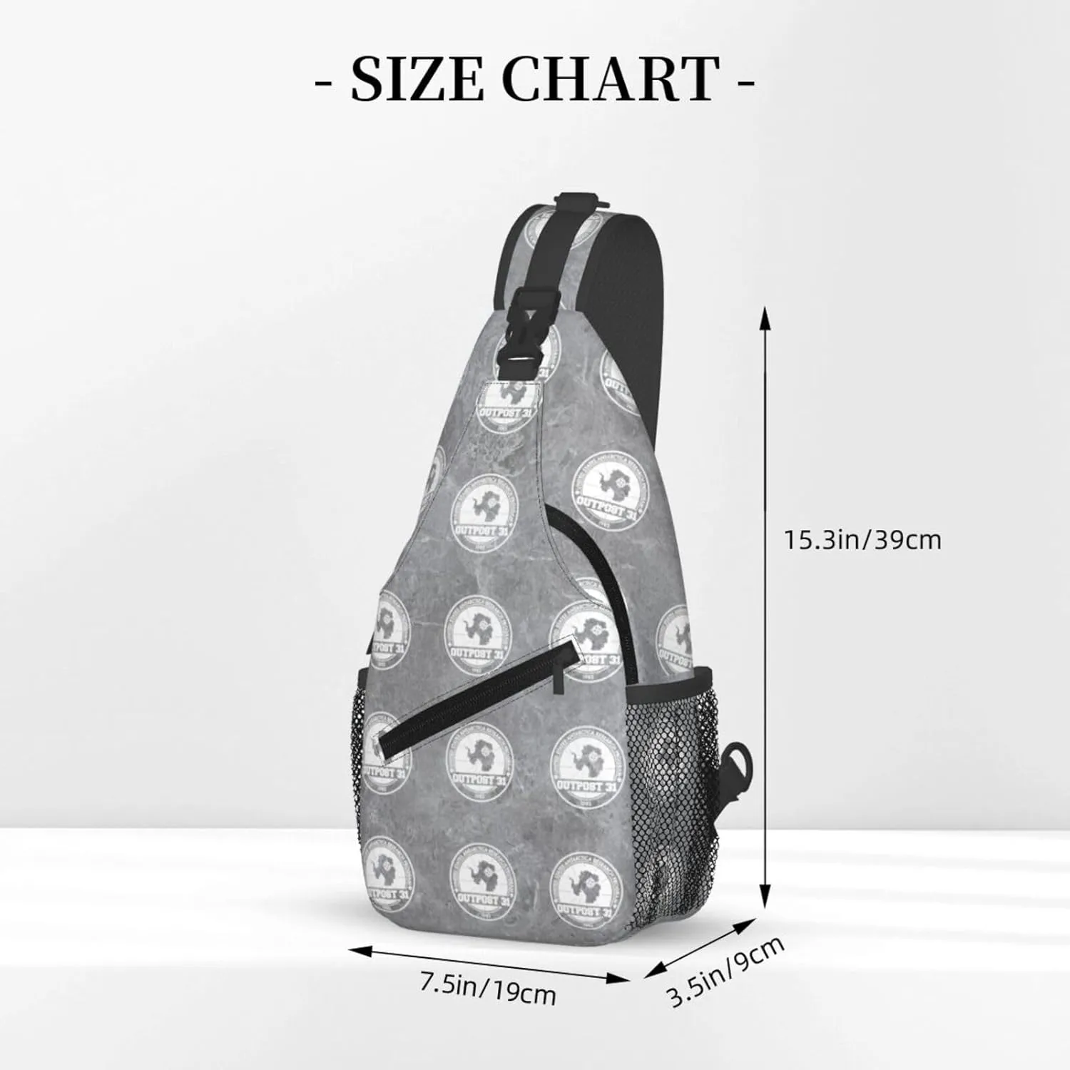 Outpost 31 Antarctica Research Sling Bag Crossbody Backpack Shoulder Casual Daypack Bag for Men Women