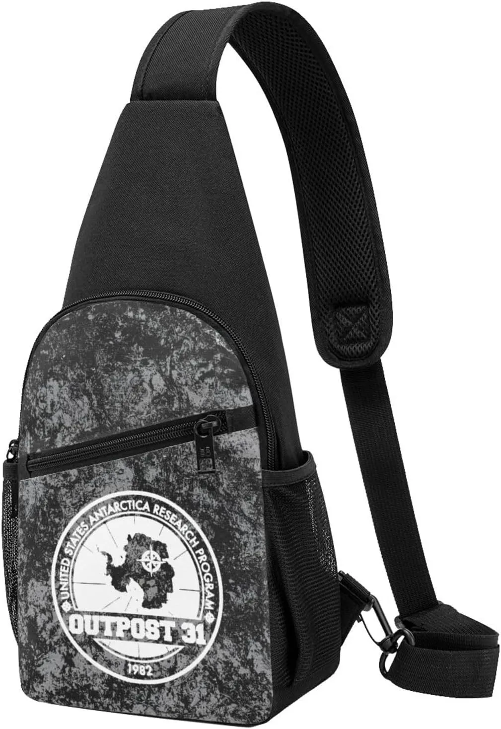 Outpost 31 Antarctica Research Sling Bag Crossbody Backpack Shoulder Casual Daypack Bags for Men Women