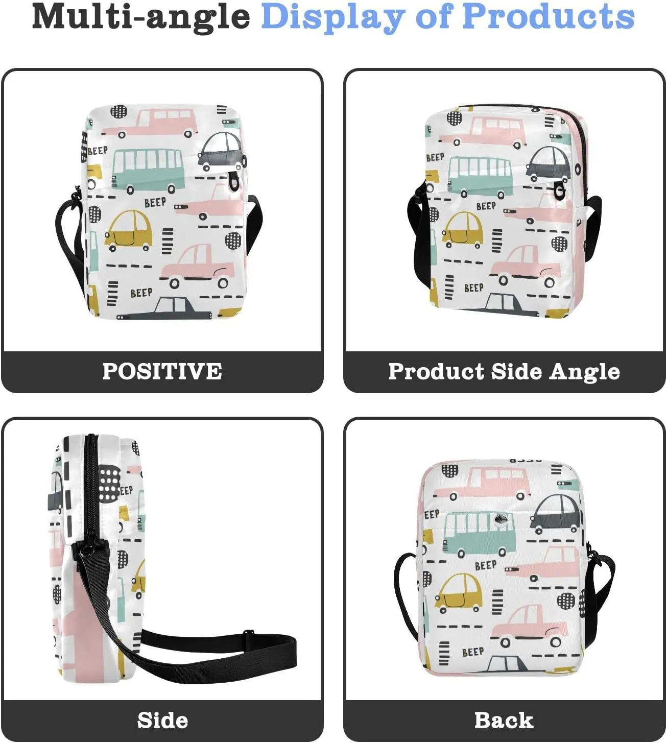 Oyihfvs Messenger Bag, Men's Crossbody Bag, Women's Crossbody Bag with Adjustable Strap