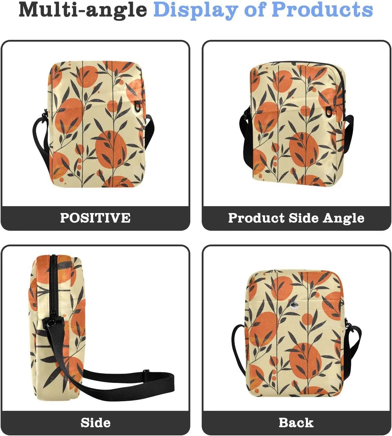 Oyihfvs Messenger Bag, Men's Crossbody Bag, Women's Crossbody Bag with Adjustable Strap