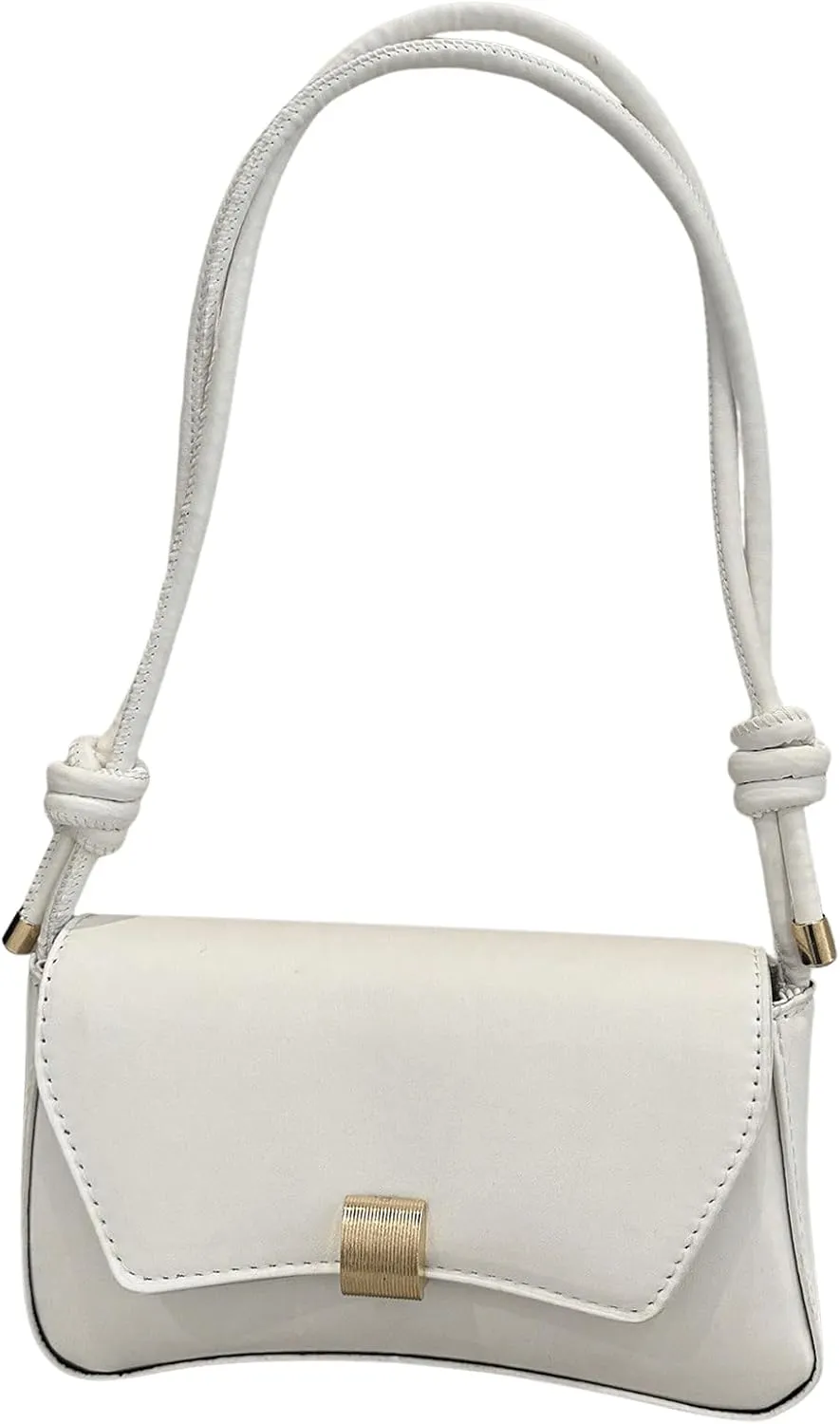 OYOANGLE Women's Flap Clutch Leather Shoulder Bag Vintage Adjustable Straps Shoulder Purse