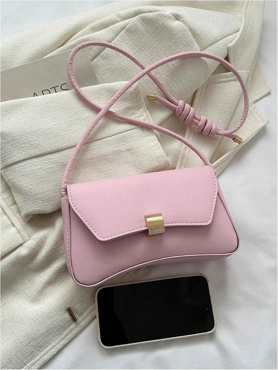 OYOANGLE Women's Flap Clutch Leather Shoulder Bag Vintage Adjustable Straps Shoulder Purse