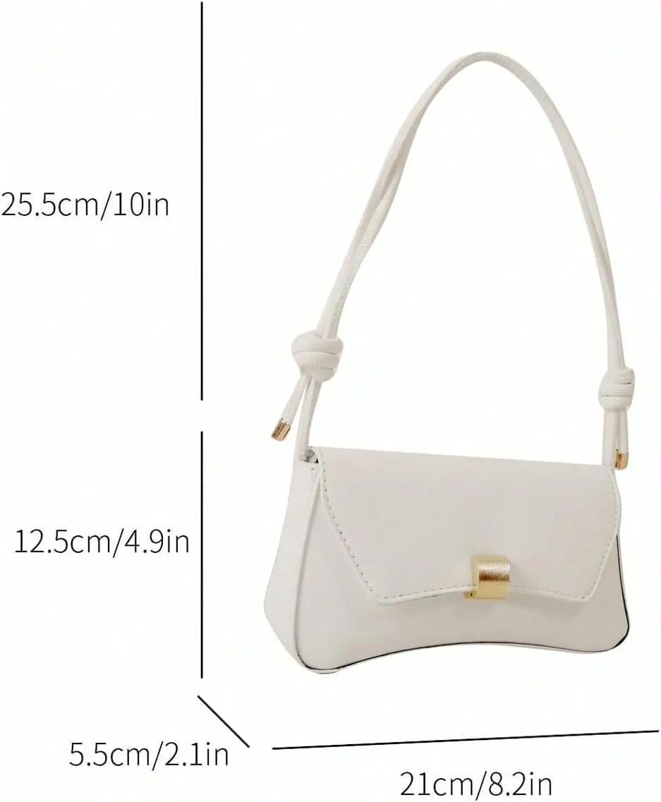 OYOANGLE Women's Flap Clutch Leather Shoulder Bag Vintage Adjustable Straps Shoulder Purse