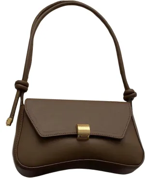 OYOANGLE Women's Flap Clutch Leather Shoulder Bag Vintage Adjustable Straps Shoulder Purse