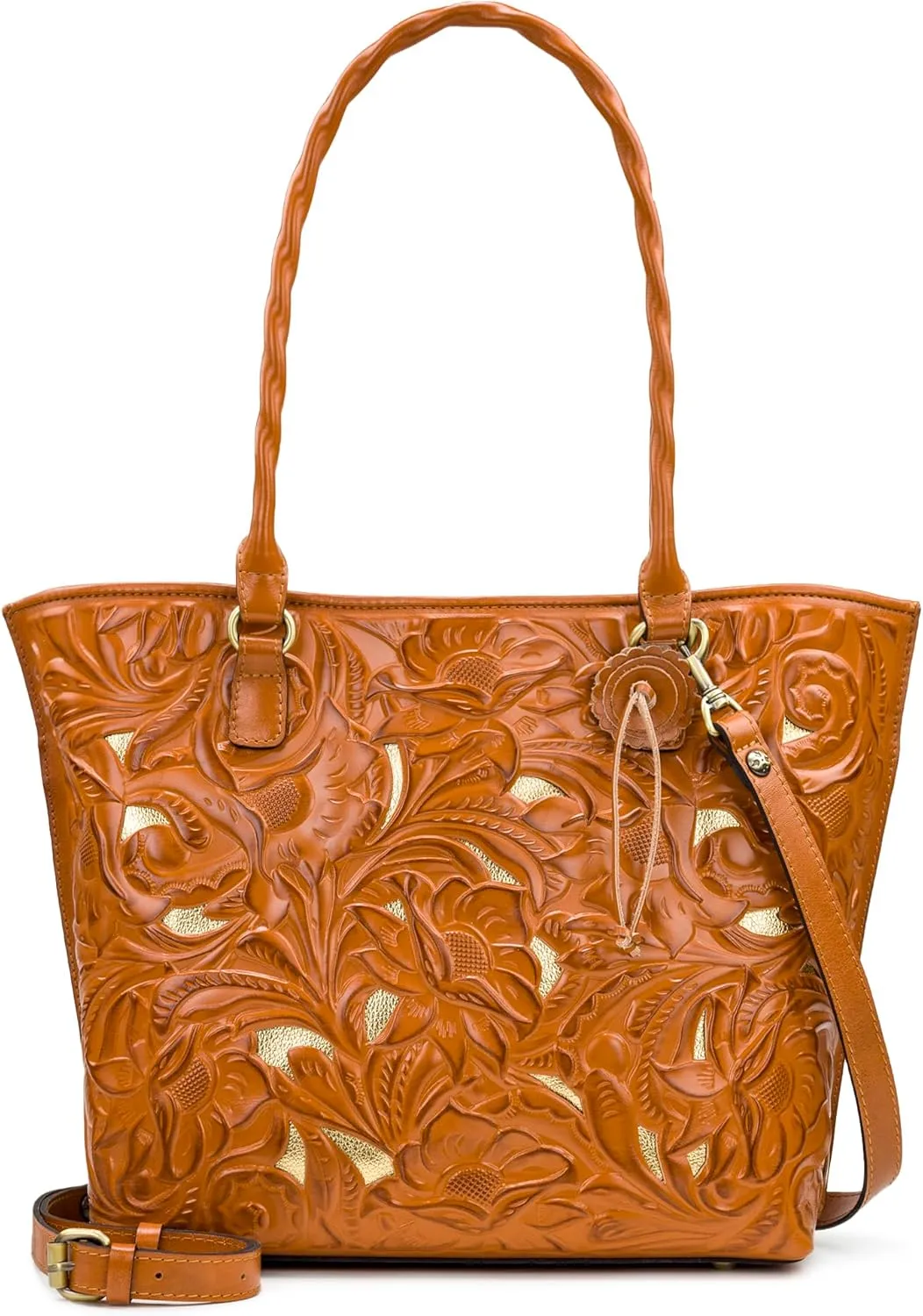 Patricia Nash Womens Tote Purse - Adeline Full Grain Leather Tote Bag
